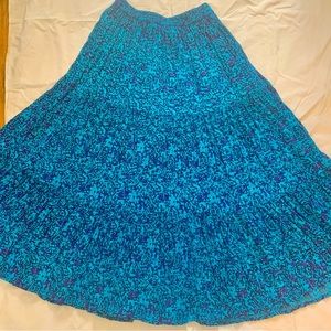 Vintage Pier 1 Passport Crinkle Tiered Skirt